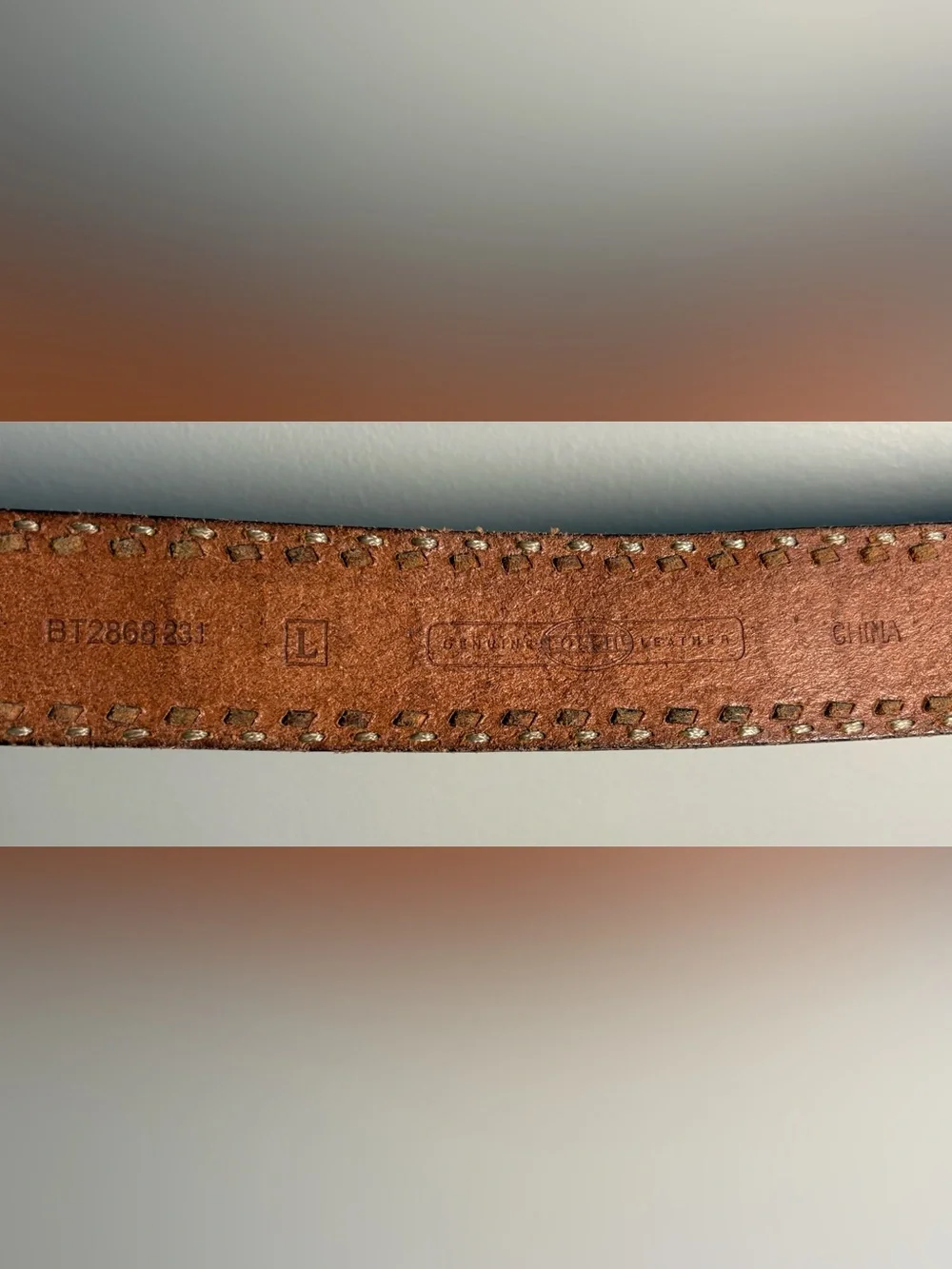 Vintage Fossil Rodeo Queen Leather Belt